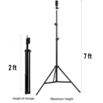 7ft stand ring light